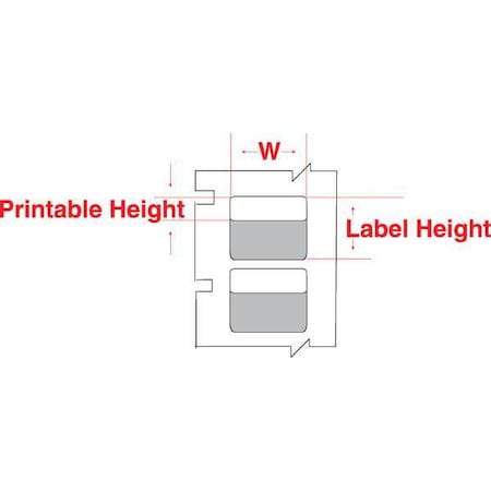 BRADY White Vinyl Wire Marker Tape, WRAP-12-427 WRAP-12-427