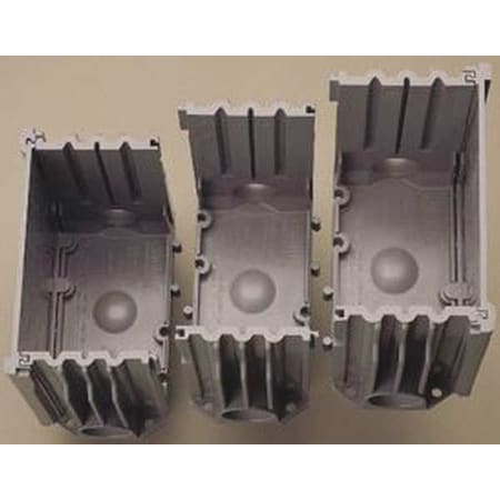 Carlon Electrical Box, 97.4 cu in, Floor Box Type, 1 Gang, PVC, Rectangular Shape E976RFB