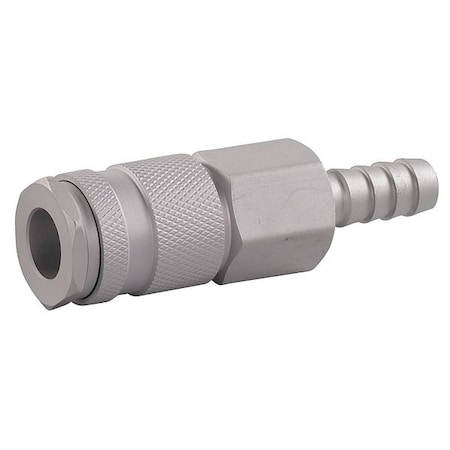 Speedaire Coupler Body, Hose Barb, 1/4, Aluminum 30E620