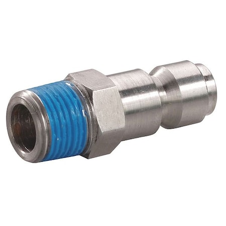 Speedaire Coupler Plug, (M)NPT, 3/8,304 SS 30E568