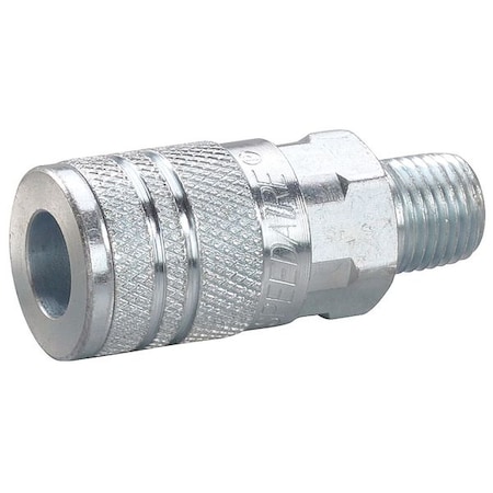 Speedaire Quick Connect Hose Coupling, 1/4 in Body Sz, 1/4 in Hose Fitting Size, Sleeve, Socket 30E692 30E692