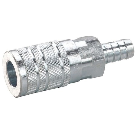 Speedaire Quick Connect Hose Coupling, 3/8 in Body Size, 3/8 in Hose Fitting Size, Sleeve, Socket, 30E694 30E694