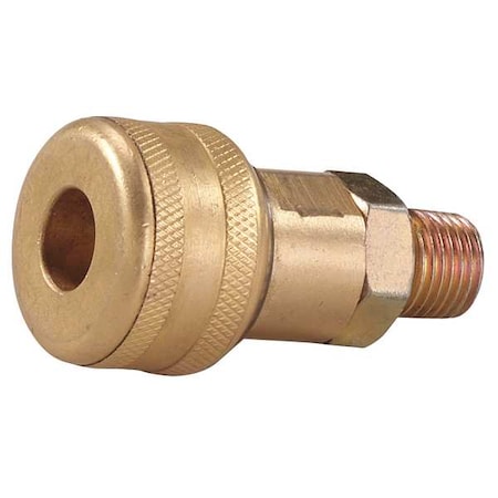 Speedaire Coupler Body, (M)NPT, 1/4, Brass/Steel 30E677