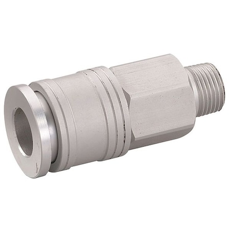 Speedaire Coupler Body, (M)NPT, 1/4, Aluminum 30E608
