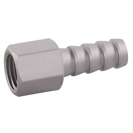 Speedaire Hose Barb, 1/4 In Barb, 1/4 In FNPT, Alum 30E642