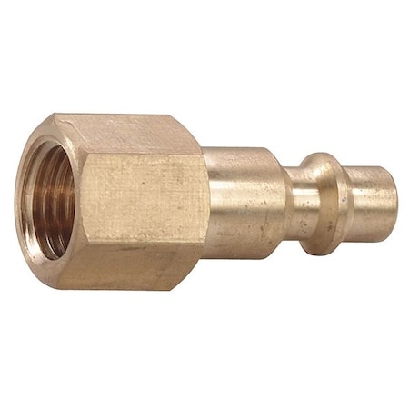 Speedaire Coupler Plug, (F)NPT, 1/4, Brass 30E708