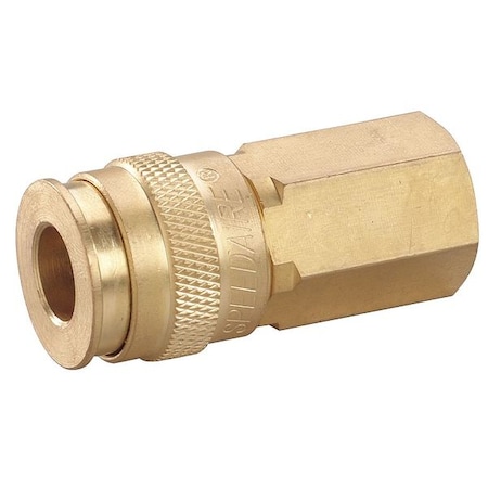 Speedaire Coupler Body, (F)NPT, 1/4, Brass 30E730
