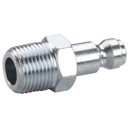 Speedaire Coupler Plug, (M)NPT, 1/4, Steel 30E741