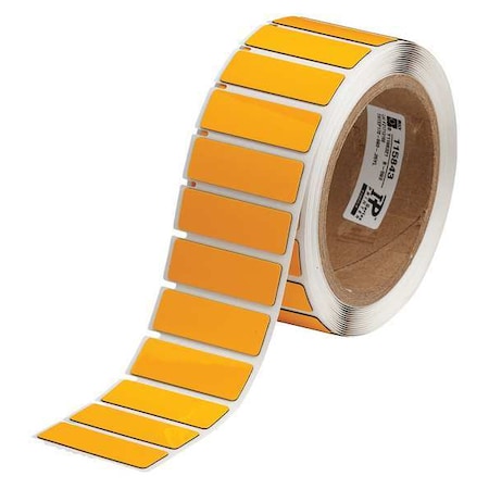 Brady Yellow Polyester Wire Marker, THTEP172-593-.25YL THTEP172-593-.25YL