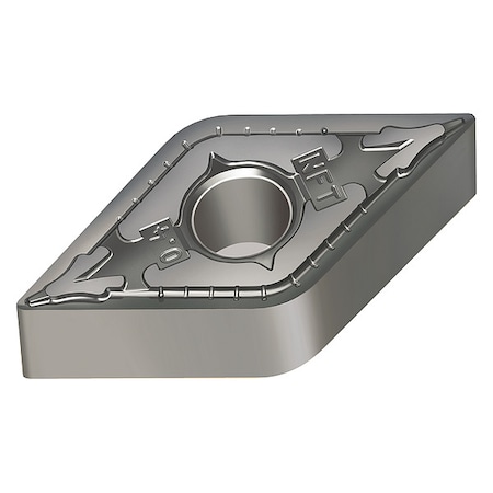 Walter Diamond Turning Insert, Diamond, 4, DNGG, 2, Carbide DNGG150608-NFT WS10