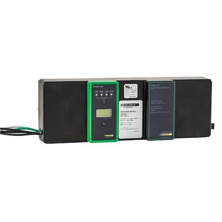 Square D Surge Protection Device, Three Phase, 120/208V AC Wye, 2 Poles, 4 Wires + Ground SSP02BIA08PBQ1