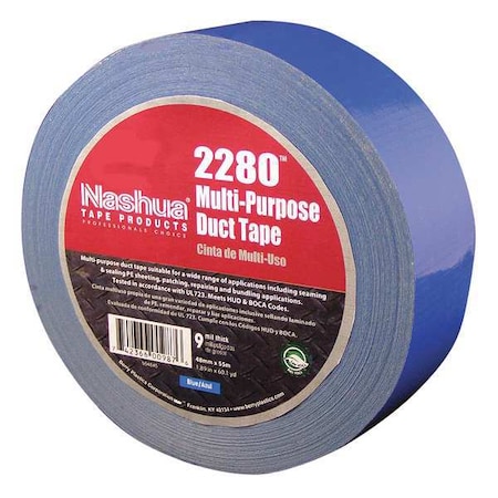 Nashua Duct Tape, Blue, 60 yd L, 1-7/8 in W 2280