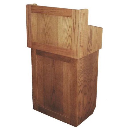 Amplivox Sound Systems Lectern, Oak, 63x22x14 In SN3010-OK