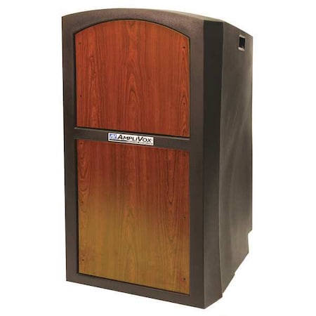 Amplivox Sound Systems Lectern, Medium Oak, 46-3/4x26x25-1/2 In SN3250-MO