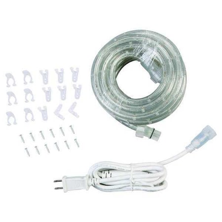 Zoro Select LED RopeLight, 18ftX1/2in, White, 18W (Formerly LumaPro)  30F514