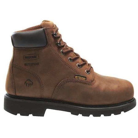 Wolverine Size 11W Men's 6 in Work Boot Steel Work Boot, Brown W05679 ...