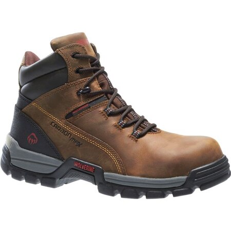 Wolverine Tarmac, Men's 6 in Composite Toe 6-Inch Work Boot, Brown, 8