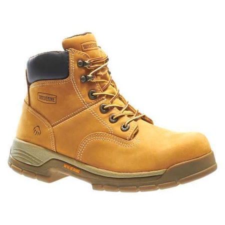 Wolverine Size 10 Men's 6 in Work Boot Steel Work Boot, Wheat W05065