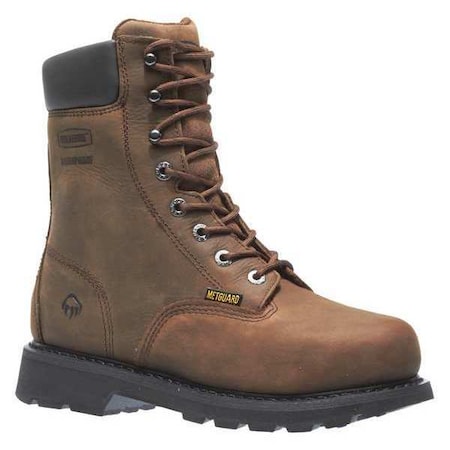 WOLVERINE Size 10W Men's 8 in Work Boot Steel Work Boot, Brown W05680