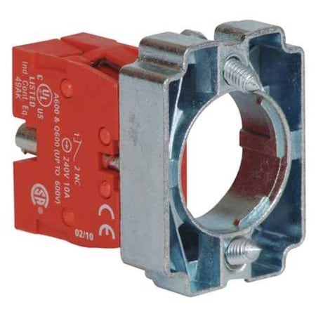 Dayton Contact Block, Mounting Base, 22Mm, 1NC 30G081