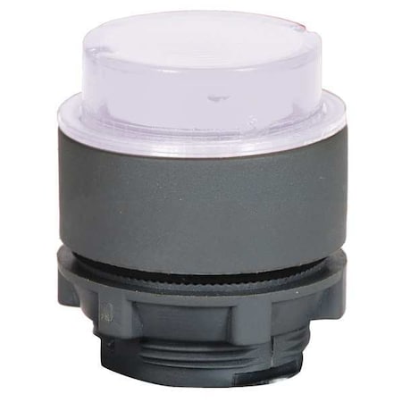 Dayton Illuminated Push Button Operator, 22 mm, White 30G131