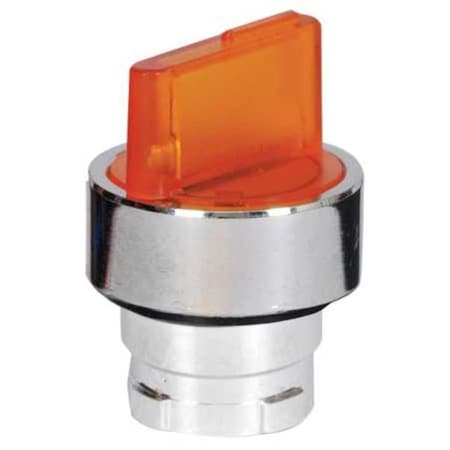 Dayton Illum Selector Switch, 2 Pos, 22mm, Yellow 30G291