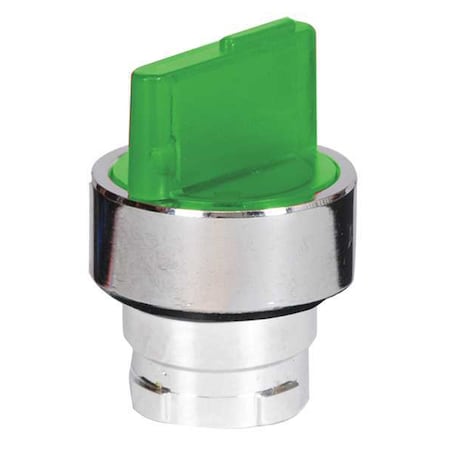 Dayton Illum Selector Switch, 3 Pos, 22mm, Green 30G292