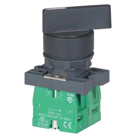 Dayton Non-Illum Selector Switch, 2NO, 22mm, Silvr 30G274