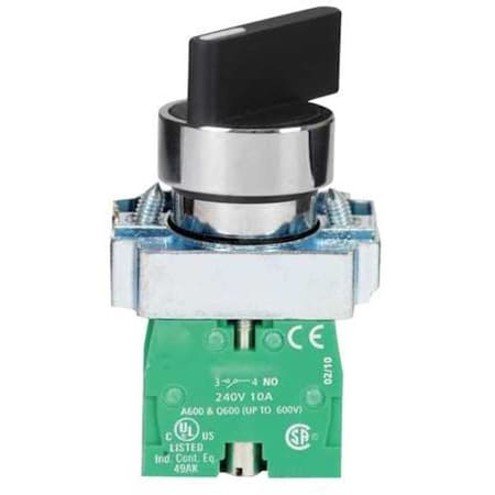 Dayton Non-Illum Selector Switch, 2NO, Ext Lever 30G275