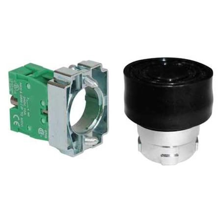 Dayton Push Button Operator, 22 mm, 1NO, Black 30G242