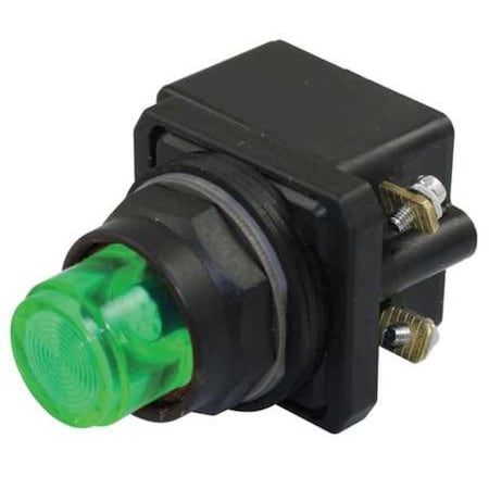 Dayton Pilot Light, LED, 24V, 30mm, Plastic, GR 30G387