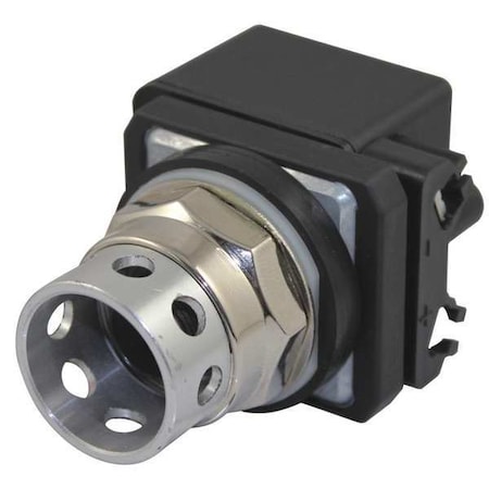 Dayton Illuminated Push Button Operator, 30 mm, Clear 30G372