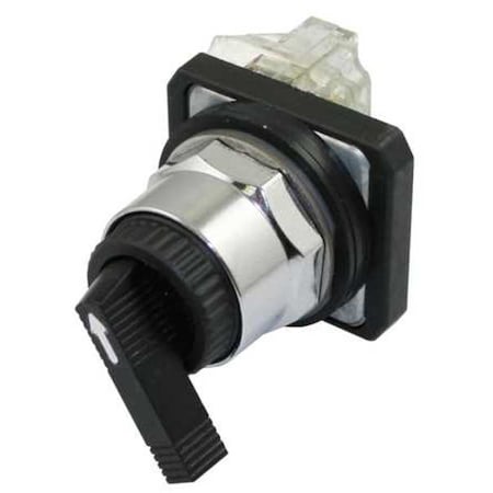 Dayton Non-Illum Selector Switch, Cam E, 1NO/1NC 30G308