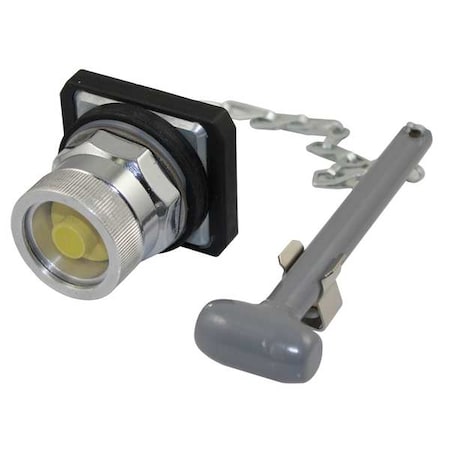 Dayton Push Button operator, 30 mm, Yellow 30G321