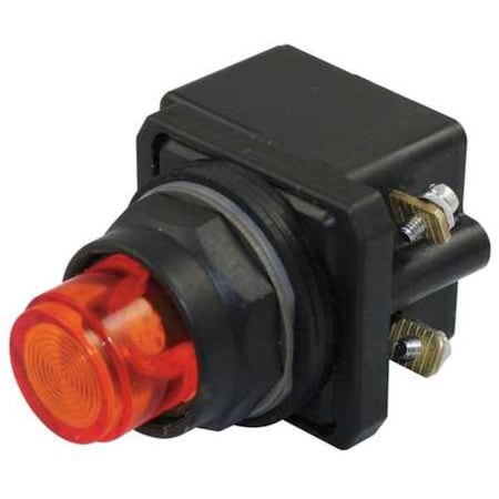 Dayton PilotLight, LED, 120VAC/DC, 30mm, Plastic, RD 30G403