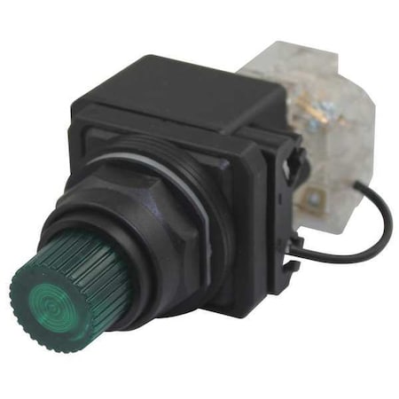 Dayton PilotLight, LED, 24VAC/DC, 30mm, Plastic, GR 30G412