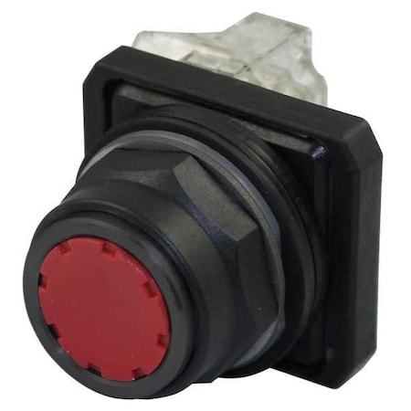 Dayton Push Button Operator, 30 mm, 1NO/1NC, Red 30G440