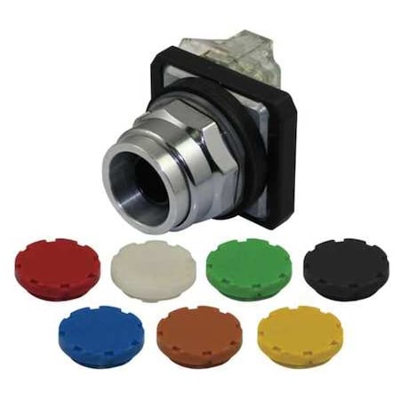 Dayton Push Button Operator, 30 mm, 1NO/1NC, Universal 30G447