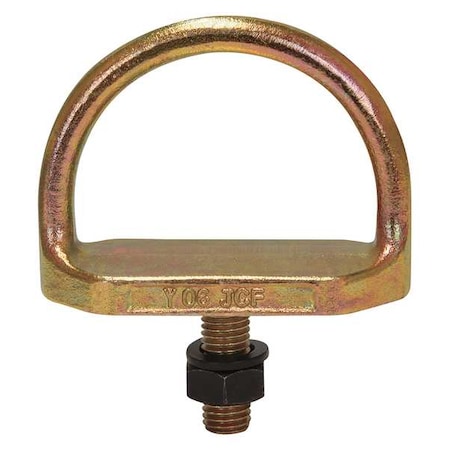 Condor D-Ring Bolt Anchor, 4 in Length, 425 lb Weigth Capacity, Steel Anchor, 5,000 lb Tensile Strength 30HG83