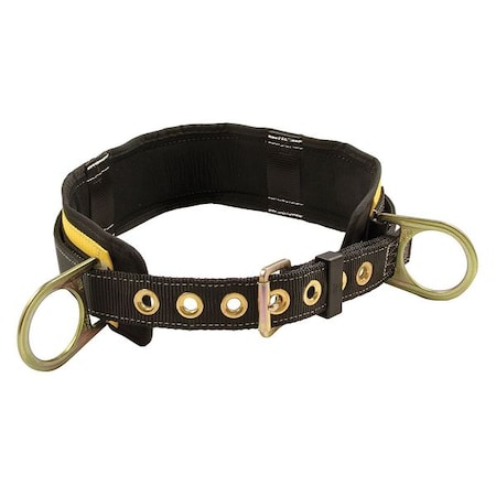 Condor Body Belt, 2 D-Rings, Hips Location, Steel, Includes Padding: Yes , S 30HG94