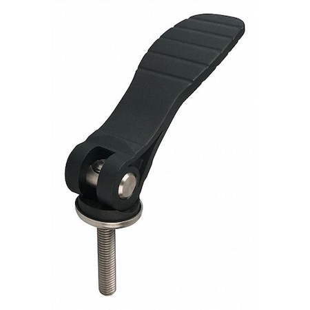 KIPP Cam Lever Adjustable, Black Plastic, Steel Components, Size: 2 3/8-16X50, A=100, B=33 K0648.25211A4X50