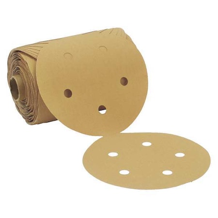 3M Paper Disc Roll, 5in.dia., P220, PK4 7000119546
