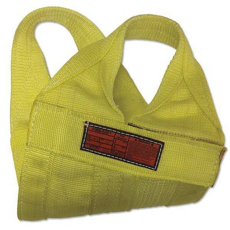 STREN-FLEX Synthetic Web Sling, Cargo Basket Sling (Wide Body), 6 ft L, 16 in W, Nylon, Yellow WB1-916-6