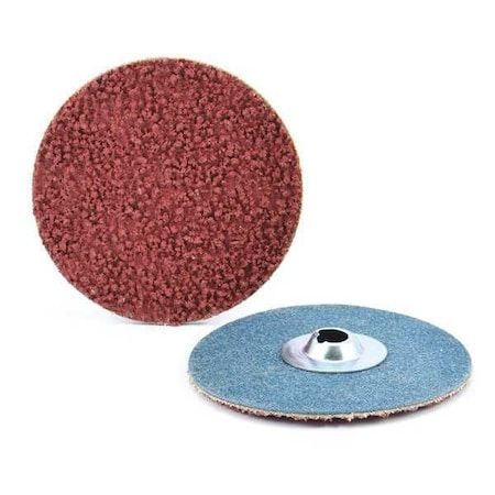 Arc Abrasives 2" Type S Aluminum Oxide, Compact Grain Quick-Lok Disc, 80 Grit 31454-5