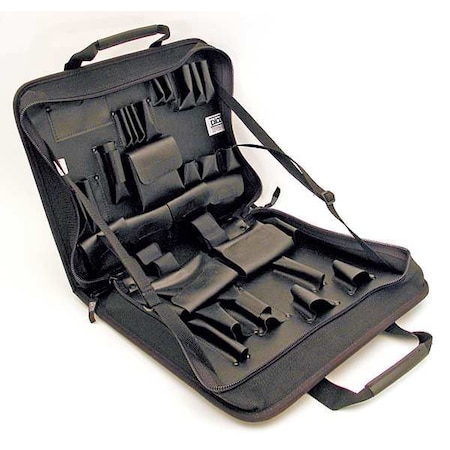 Platt Tool Bag, Black, Nylon, 26 Pockets 685ZT