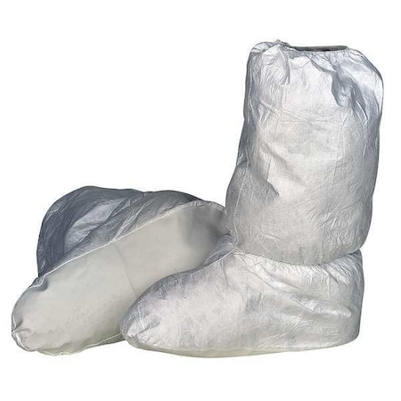 Dupont Disposable Boot Covers, Tyvek(R) IsoClean(R), White, Slip Resistant Sole: Yes , XL IC447SWHXL01000B