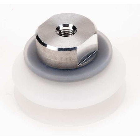 Smc Vacuum Pad Assembly, 50mm, White ZPT50HBS-B8