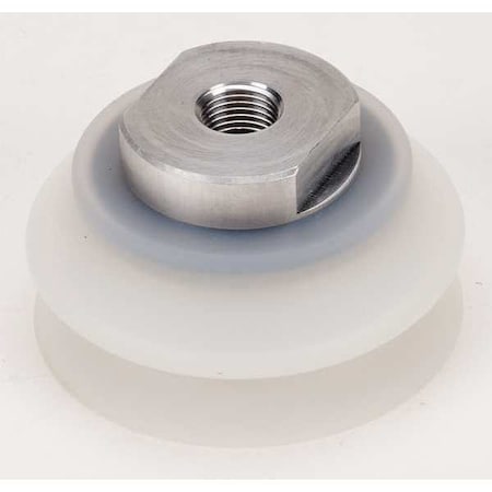 Smc Vacuum Pad Assembly, 80mm, White ZPT80HBS-B16