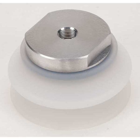 Smc Vacuum Pad Assembly, 100mm, White ZPT100HBS-B16