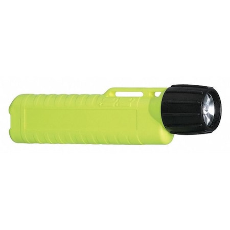 Pacific Helmets Safety Yellow LED Handheld Flashlight, Alkaline AA, 120lm 514431